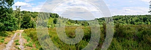 Scenic view of a green landscape in Wortel, Hoogstraten, Belgium photo