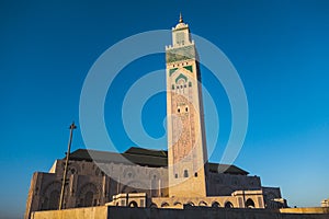 scenic view of Hassan ii mosque - Casablanca, Morocco