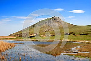 Scenic view of Heracleea/Enisala