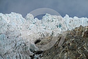 Scenic view of high mountains in Himalayas