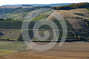 Scenic view from Hindenburg point to the Nahe valley