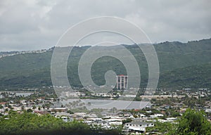 Scenic view of Honolulu from a lookout at Kalanianaole highway