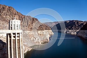 Scenic view of Hoover Dam