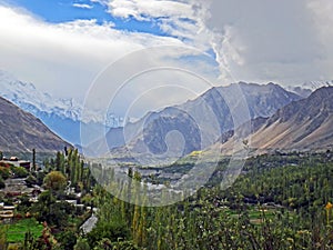Scenic View of Hunza Valley in Pakistan