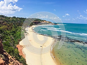 Scenic view of idilic beach