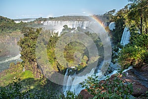 Scenic view of Iguazu Falls as seen from the Argentinian side