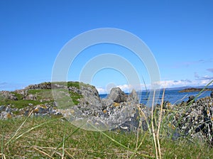 Scenic view of the Island Iona, Scotland, UK.