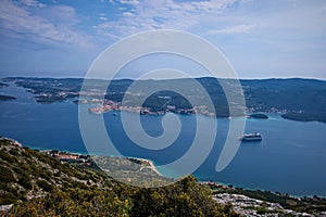 Scenic view of islands in Adriatic sea