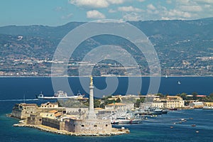 Scenic view of the Italian port of Messina