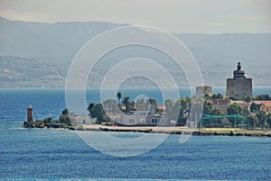 Scenic view of the Italian port of Messina