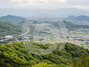 Scenic view from Iyadaniji, temple number 71 of Shikoku pilgrimage