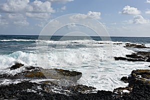 A scenic view from the Kaena Point Trail