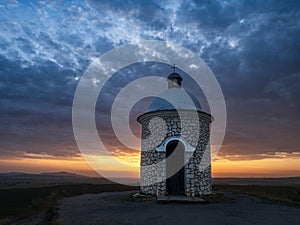 Scenic view of the Kaple sv Cyrila a Metodeje, Vaclava a Urbana church in Velke Bilovice photo