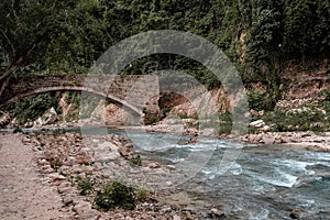 Scenic view of Kawasan Falls Canyoneering Badian Cebu Philippines