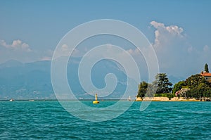 Scenic view of lago di Garda, Italy