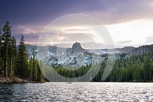 Scenic view of Lake Mamie in California. photo