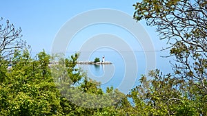 Scenic view of the Lighthouse. Port Dalhousie Marina. St. Catharines, Ontario, Canada
