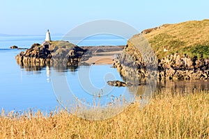 Scenic view of Llanddwyn island