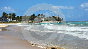 Scenic view of Luquillo Beach in Puerto Rico photo