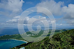 Scenic View of Magens Bay and Beach From Mountain Top, Saint Thomas