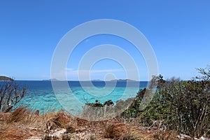 Scenic view of Malcapuya Island, Culion, Palawan, Philippines photo