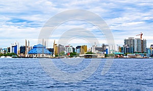 Scenic view of Male city Maldives Indian ocean