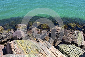 Scenic view of Marina Rocks at Wallaroo, SA