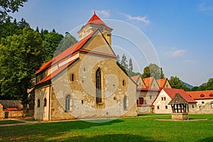 Scenic view of medieval Red Monastery (Cerveny Klastor), Slovakia