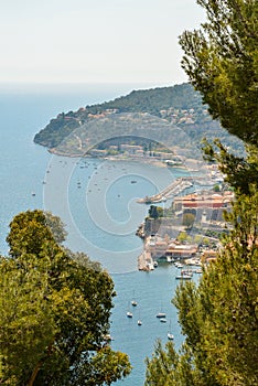 Scenic view of the Mediterranean coastline