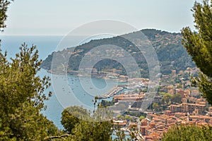 Scenic view of the Mediterranean coastline