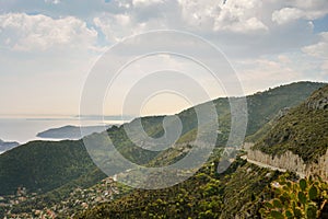 Scenic view of the Mediterranean coastline