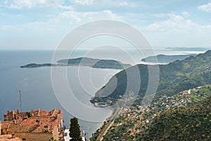 Scenic view of the Mediterranean coastline