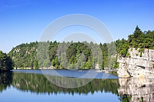 Scenic View of Mohonk Lake