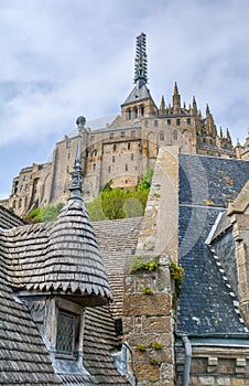 Scenic view in Mont Saint Michel, Normandy, France