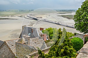 Scenic view in Mont Saint Michel, Normandy, France