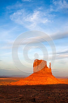 Scenic view of Monument Valley Utah