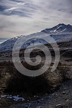 Scenic view of Mount Somers, New Zealand