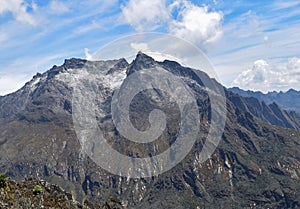 Scenic view of Mount Speke in the Rwenzori Mountains, Uganda