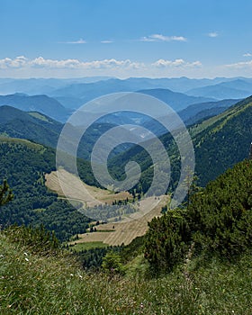 Pohľad na vrchol hory