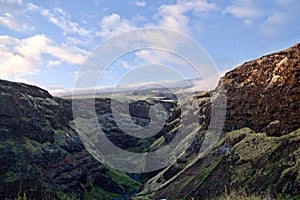 Scenic view of a mountainous landscape in Maui, Hawaii