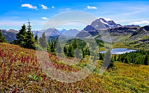 Scenic view of mountains in Banff national park, Canada