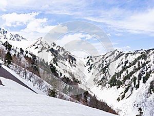 Scenic view of mountains in Murodo , Tateyama Kurobe , Japan