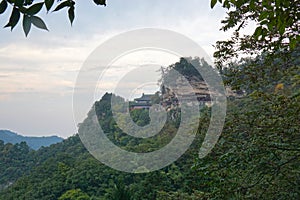 Scenic view of mountains Wudang, China