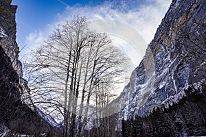 Scenic view of Murren Village, a small but very beautiful village in Switzerland