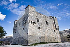 Scenic view of Nehaj Fortress. Senj, Croatia. photo