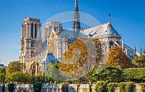 Scenic view of the Notre Dame de Paris, France