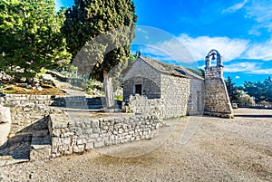 Old chapel in Split, Marjan landmarks. photo