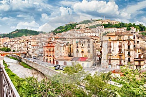 Scenic view of the Old Town in Cosenza, Italy