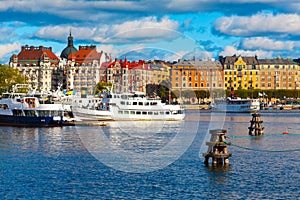 Scenic view of the Old Town in Stockholm, Sweden