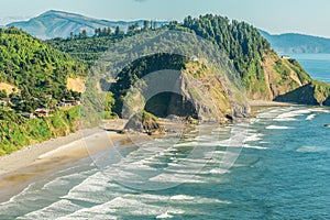 Scenic view of the Oregon coast, Tillamook County